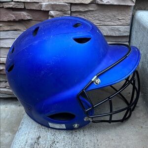 Blue Softball Helmet